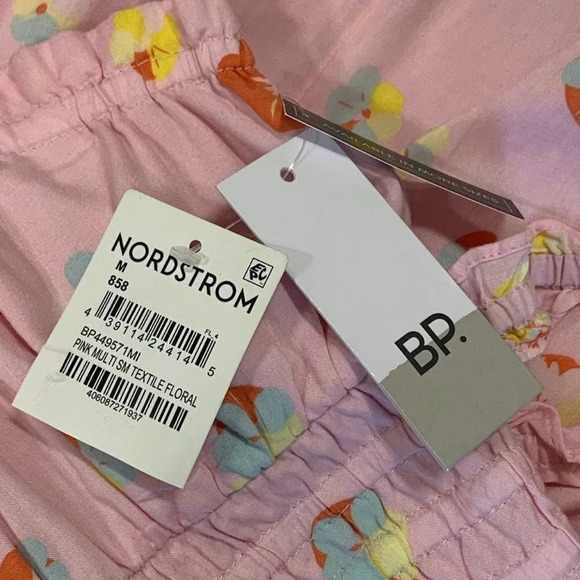 Nordstrom BP Women's Ruffle Detail Sundress In Pink Floral Size M NWT - Picture 7 of 12